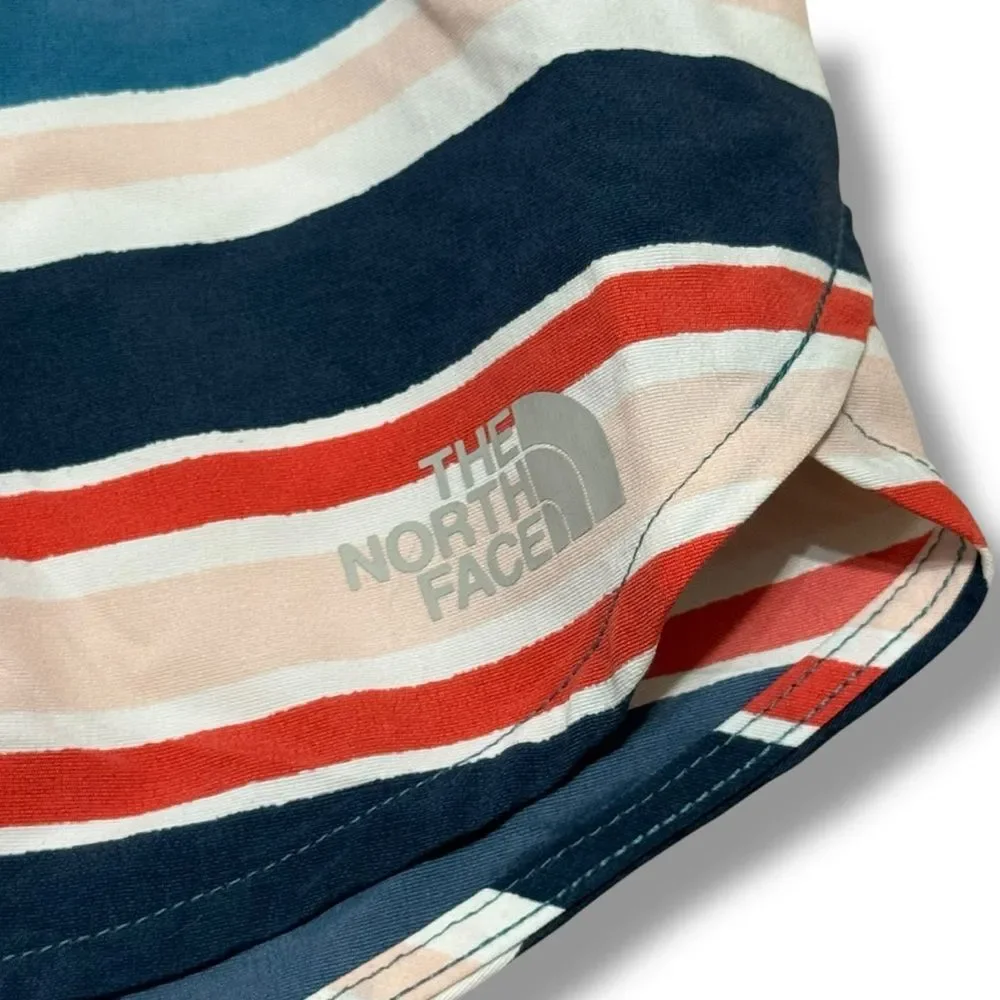 North Face Class V Shorts L Striped Trail Core Swim Hike Outdoor Summer